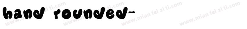 hand rounded字体转换